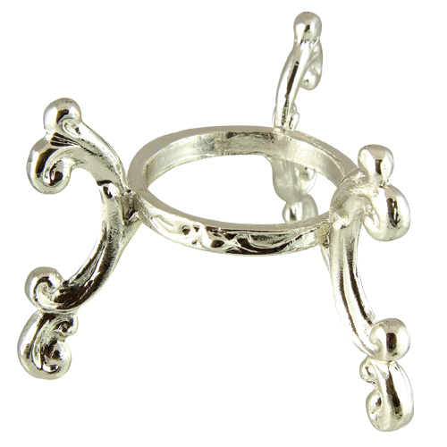 Silver Cabriole Egg Stand